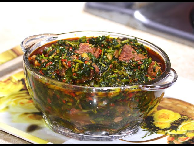 Gbure waterleaf soup
