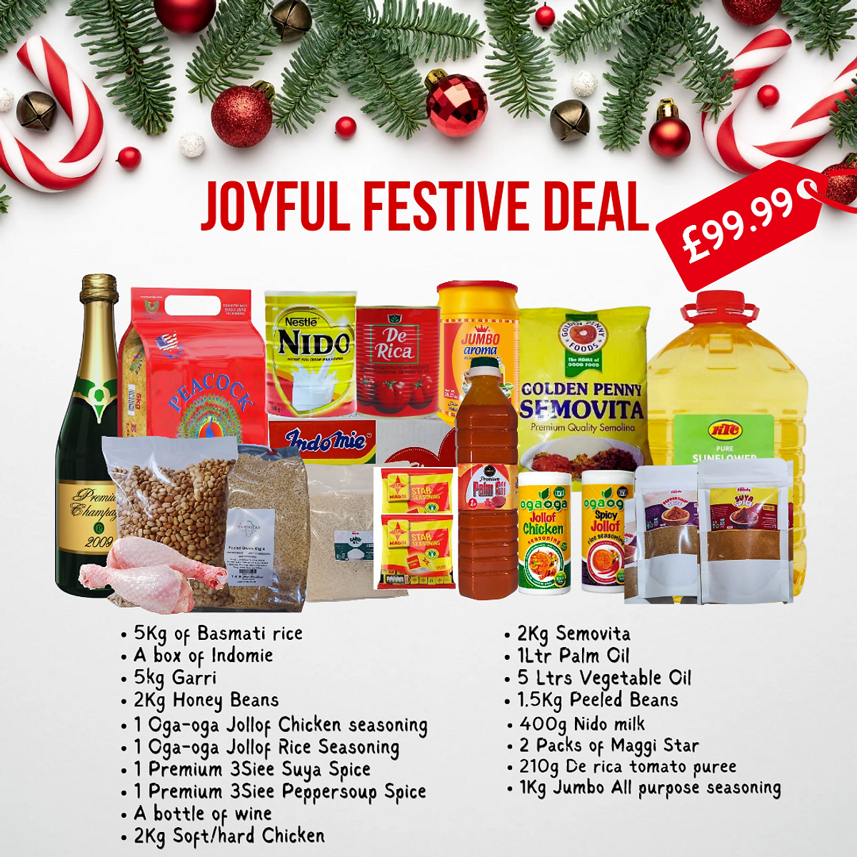 Joyful Festive Bundle - Buy Seasonings & Spices Online UK | 3SIEE Foods