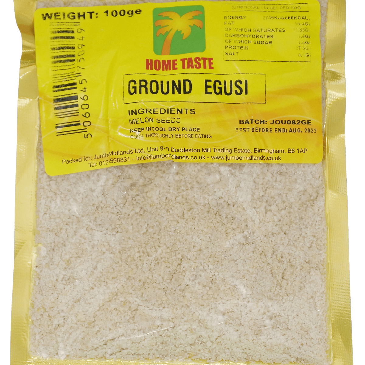 HT Ground Egusi X 100g - Buy Seasonings & Spices Online UK | 3SIEE Foods
