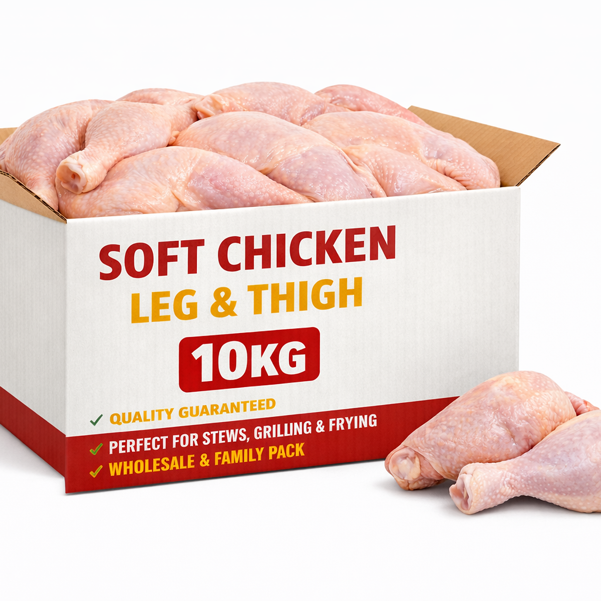 Soft Chicken Leg & Thigh - Buy Frozen meat, Fish & Poultry Online UK | 3SIEE Foods