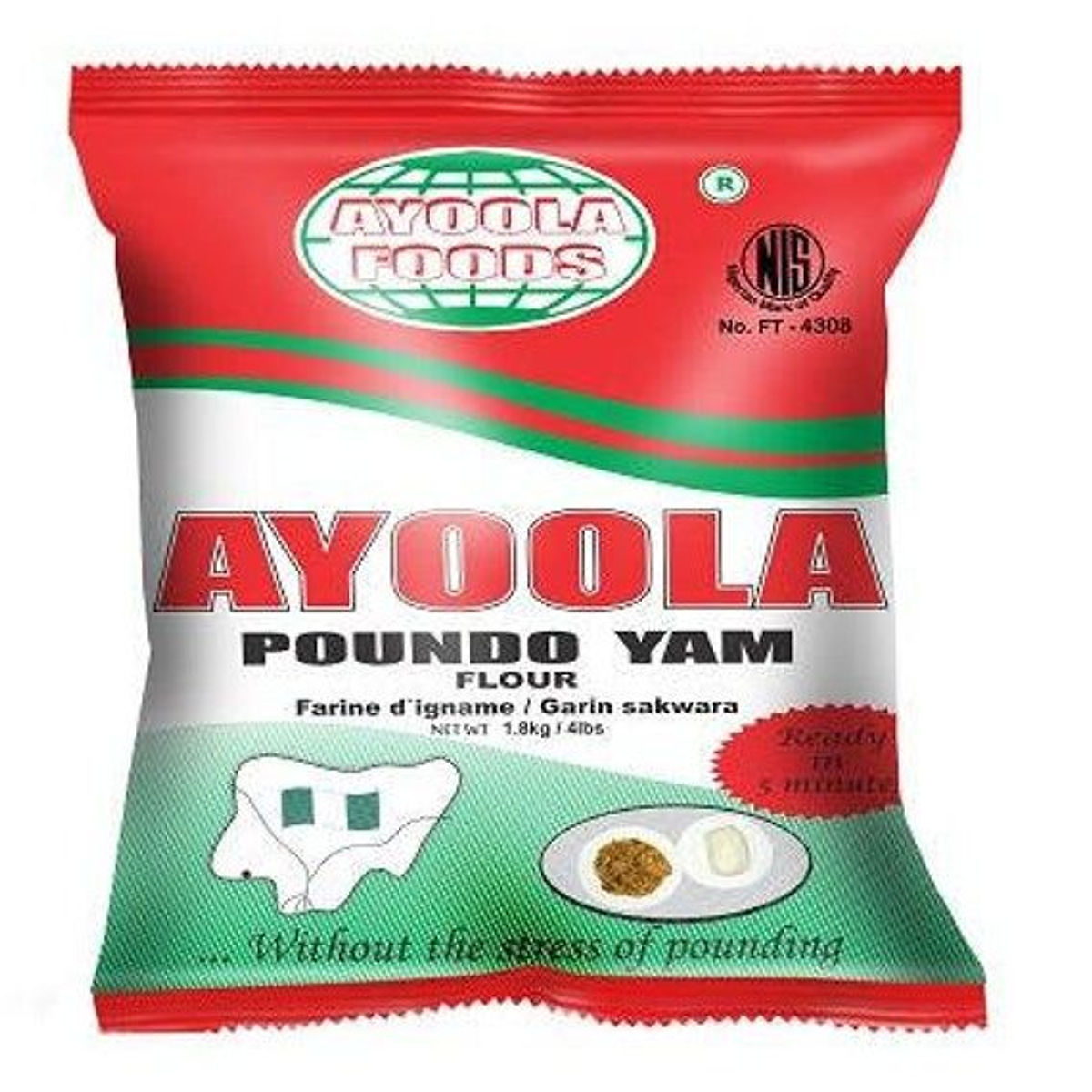 Ayoola Poundo Yam (1.8Kg) - Buy Flour & Swallow Online UK | 3SIEE Foods