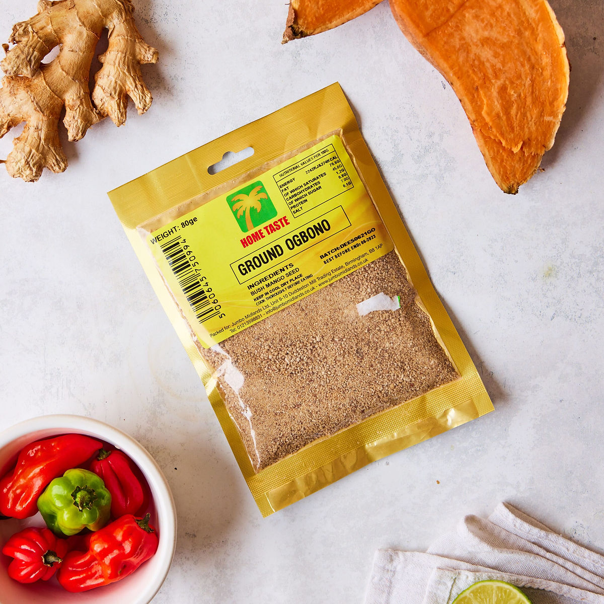 HT Ground Ogbono - 80g - Buy Seasonings & Spices Online UK | 3SIEE Foods