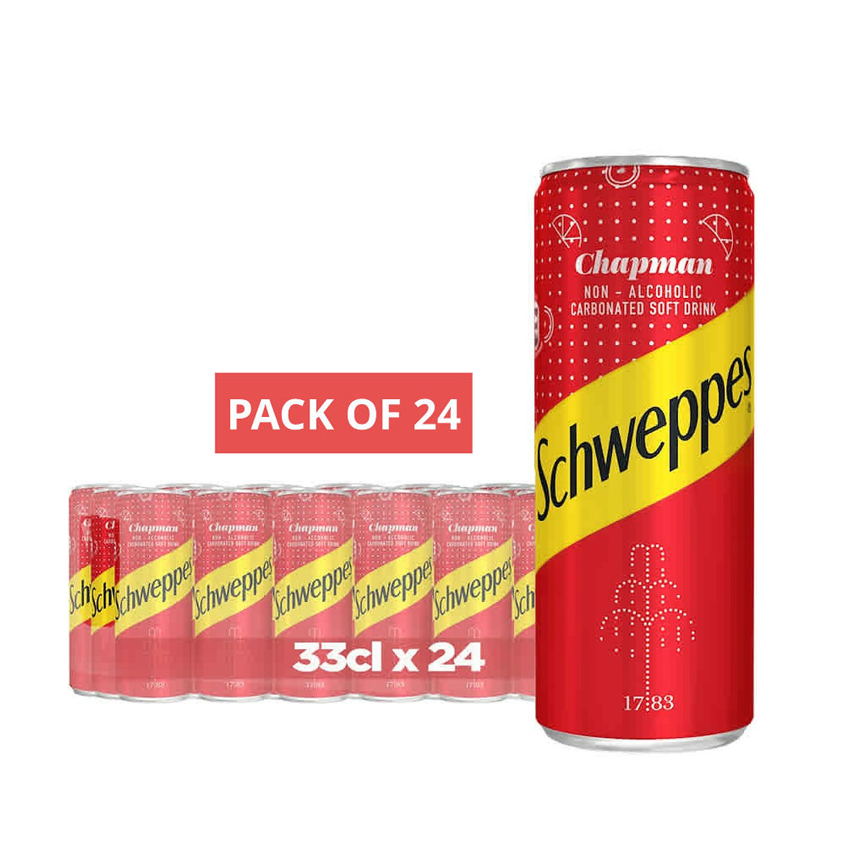 Schweppes Chapman Can (Pack of 24) - Buy Drinks & Beverages Online UK | 3SIEE Foods