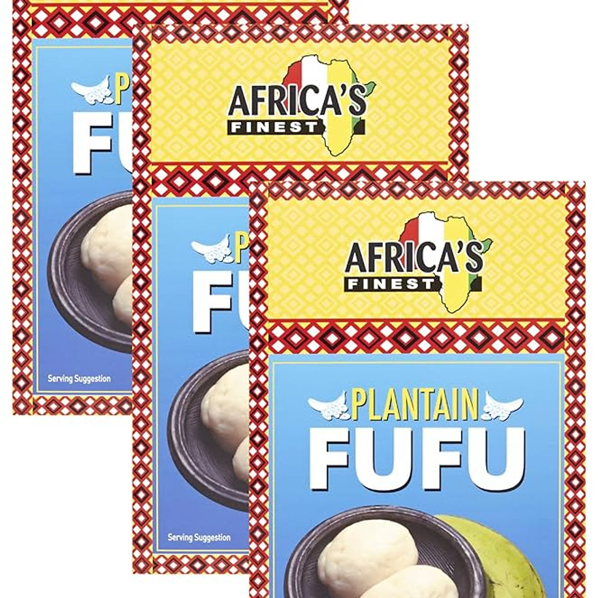 Africa's Finest Plantain Fufu 680g X 3 - Buy Flour & Swallow Online UK | 3SIEE Foods