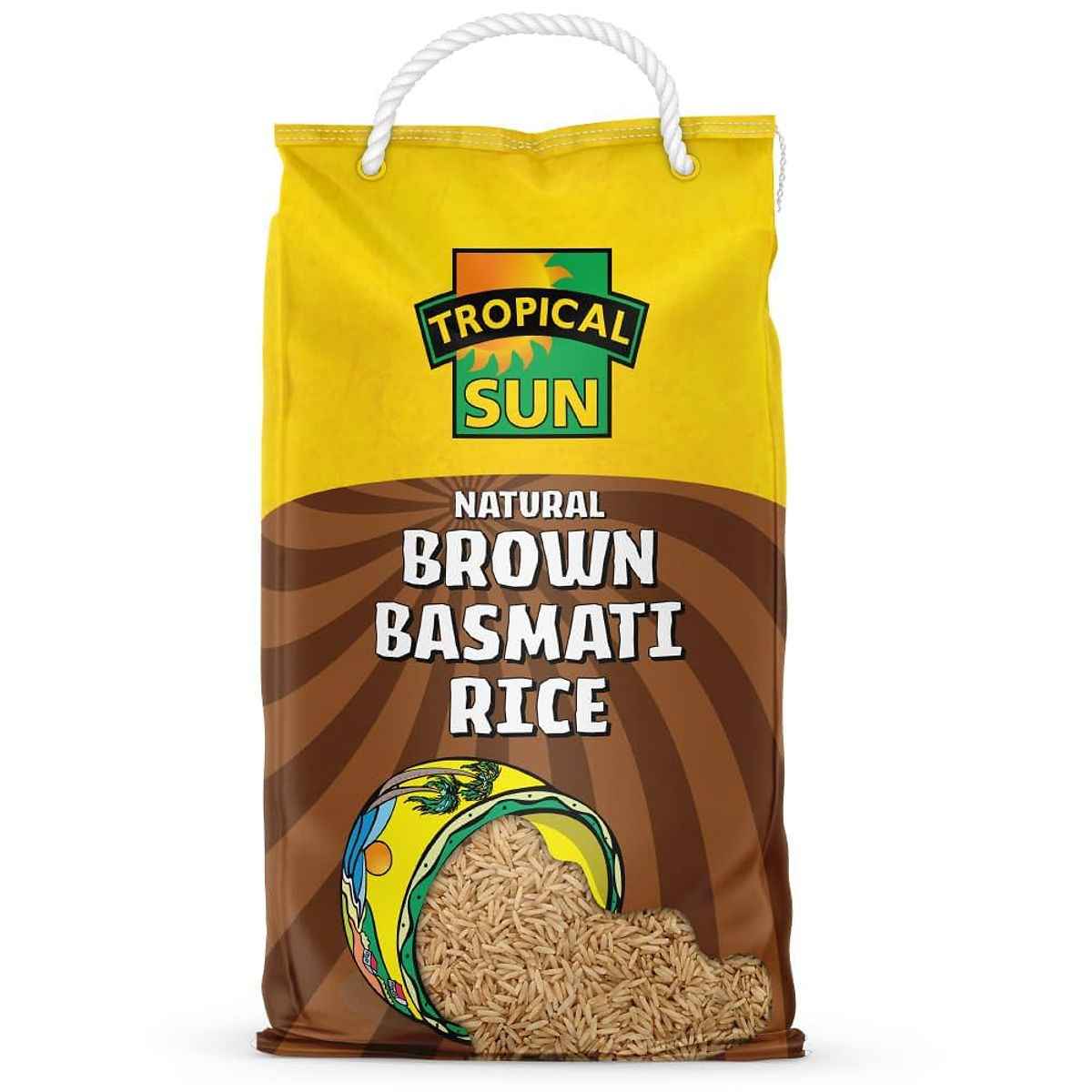 Tropical Sun Natural Brown Basmati Rice product pack from 3SIEE Foods UK