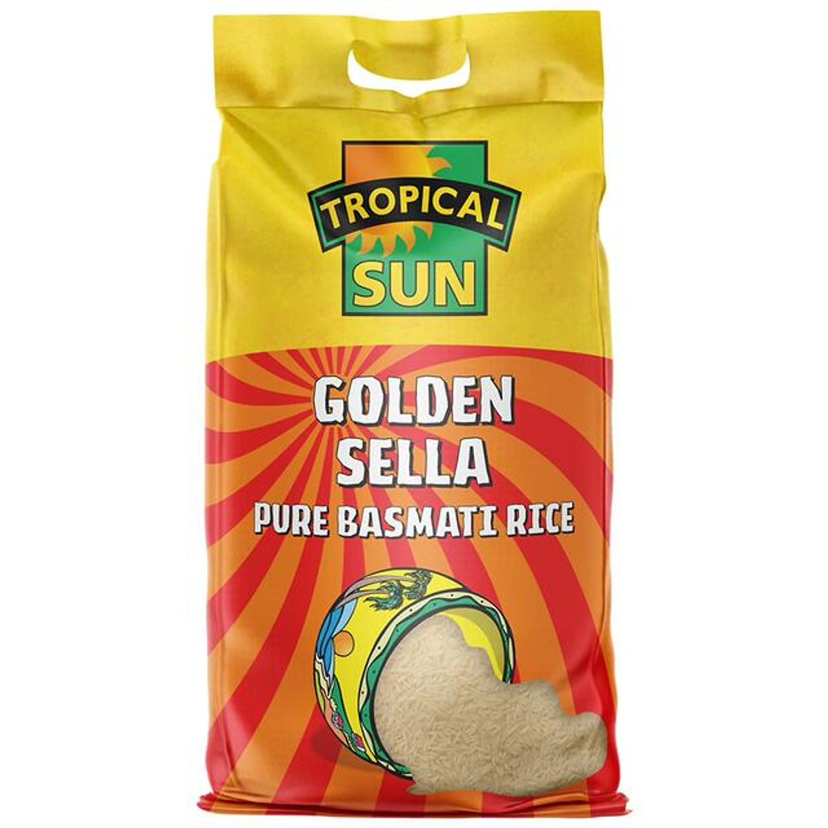 Tropical Sun Golden Sella Basmati Rice - Buy Rice & Grains Online UK | 3SIEE Foods