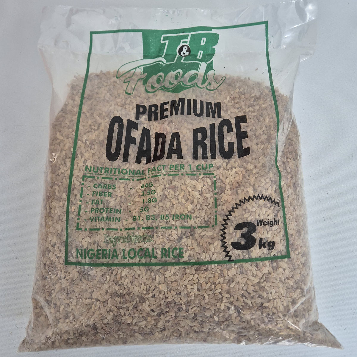 Deogab Premium Ofada Rice 4kg - Buy Rice & Grains Online UK | 3SIEE Foods