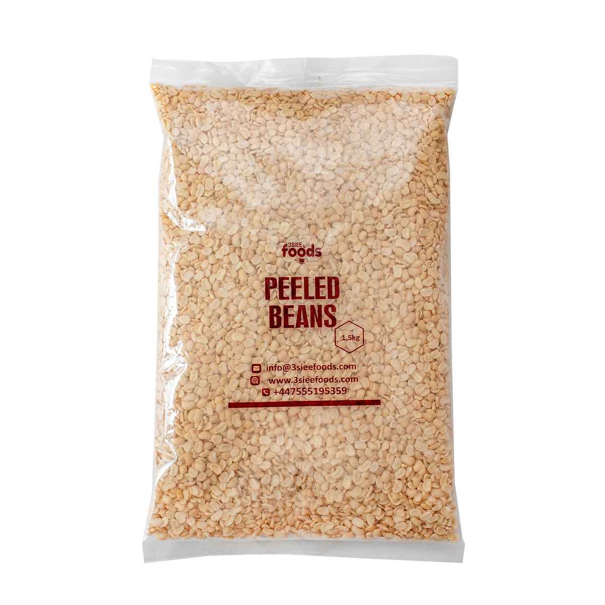 3SIEE Peeled Beans | Ready for Moi Moi & Akara product pack from 3SIEE Foods UK