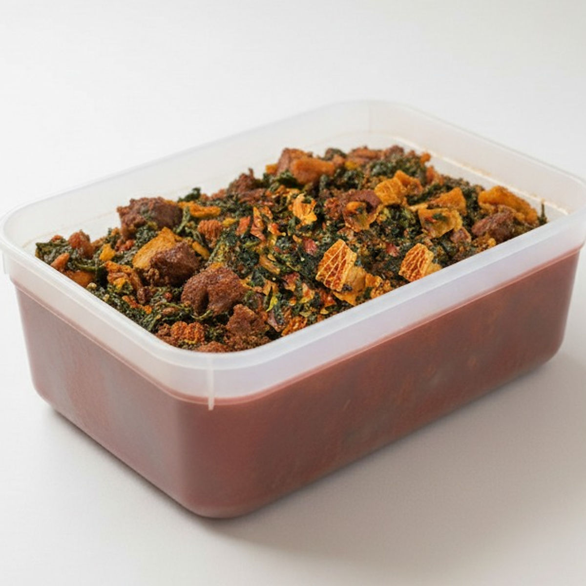 Assorted Vegetable Efo Riro Soup 2 L ready meal for catering and family meals UK