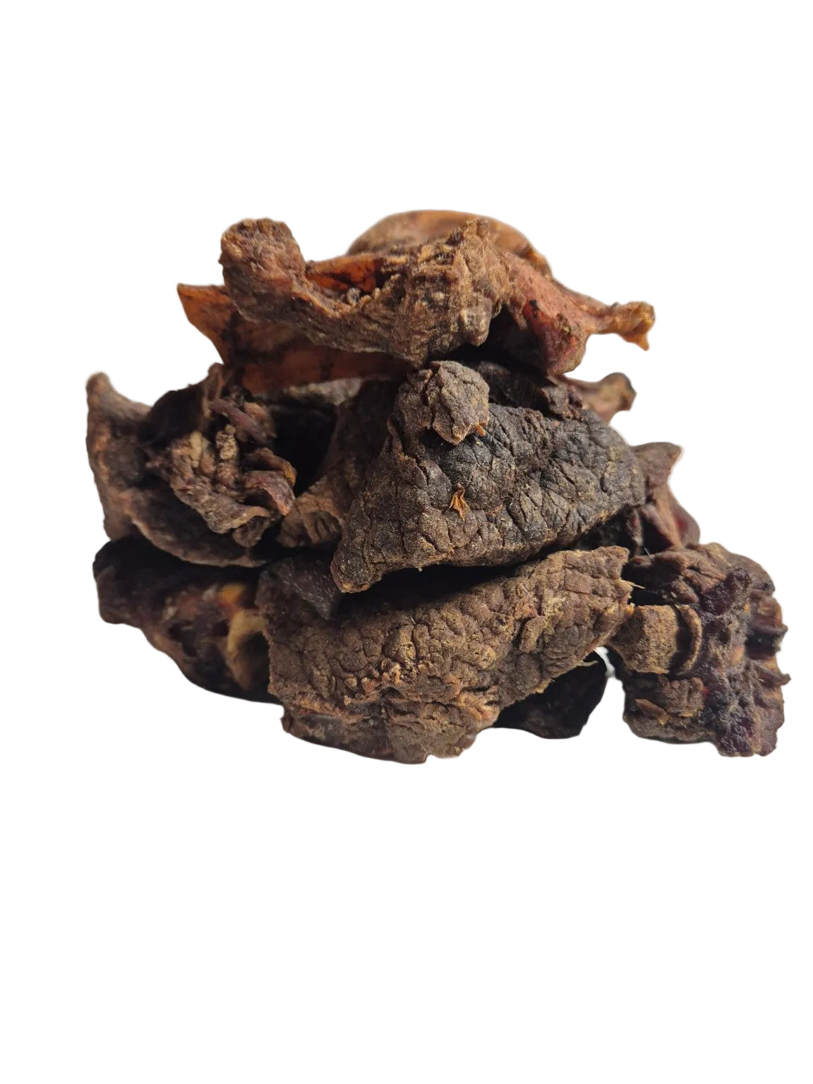 Close-up of Nigerian dried cow meat Agemawo Tinko pieces